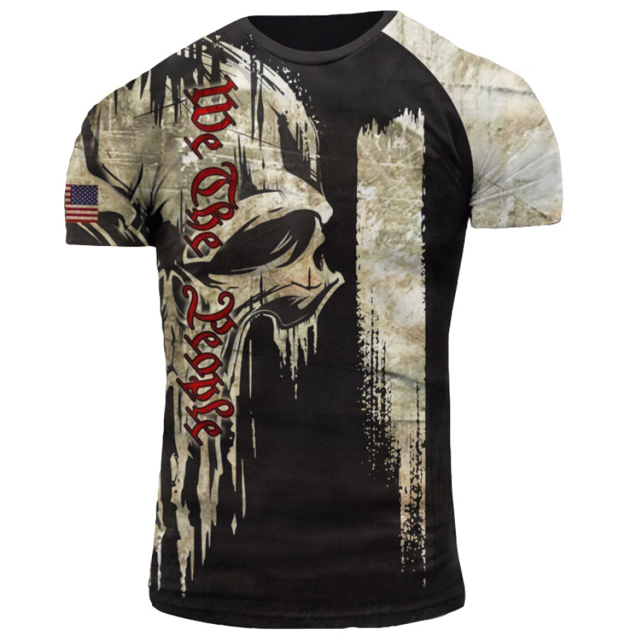 

Men's Outdoor We The People Skull Print T-Shirt