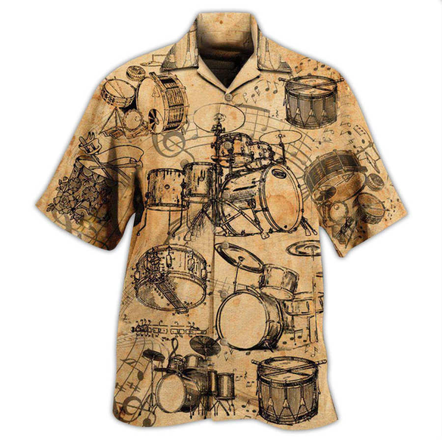 

Men's Drum Beach Short Sleeve Shirt Shorts