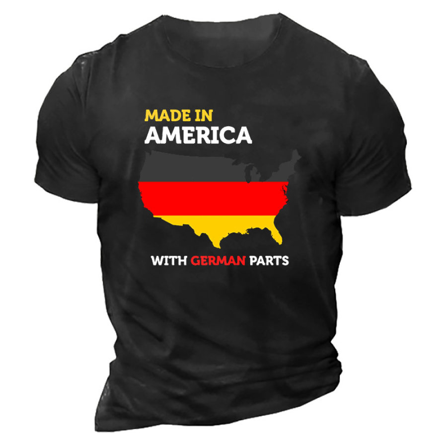 

Made In America With German Parts Men's Proud Immigrant T-shirt