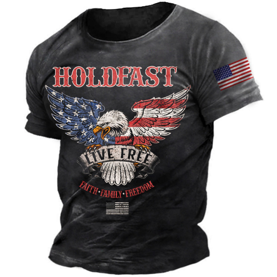 

Men's Free Cotton Short Sleeve T-Shirt