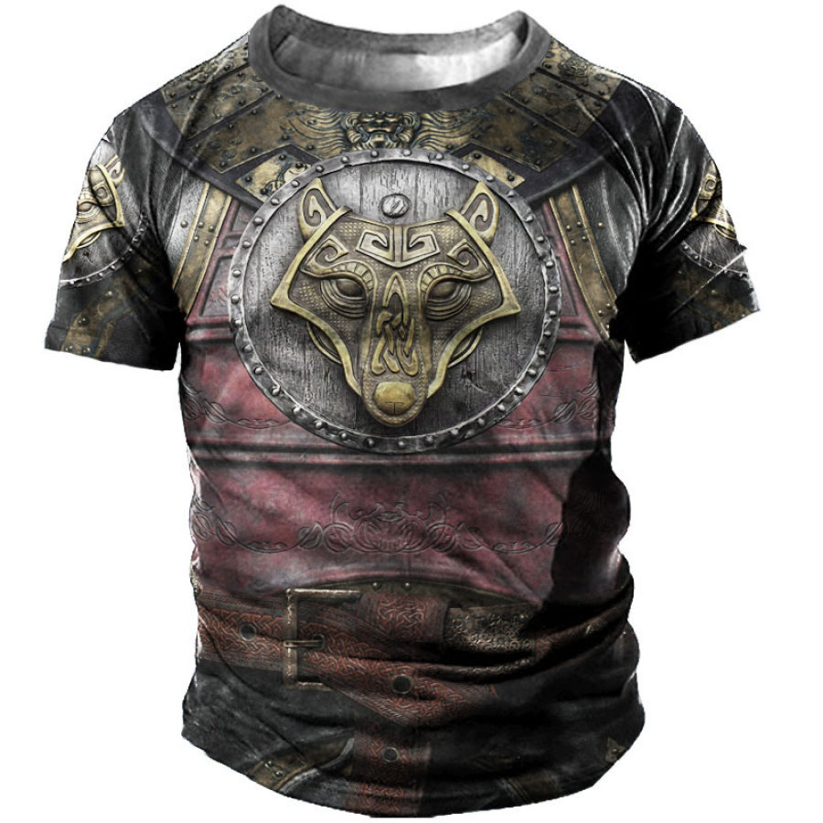 

Men's Paladin Armor Crew Neck Short Sleeve T-Shirt