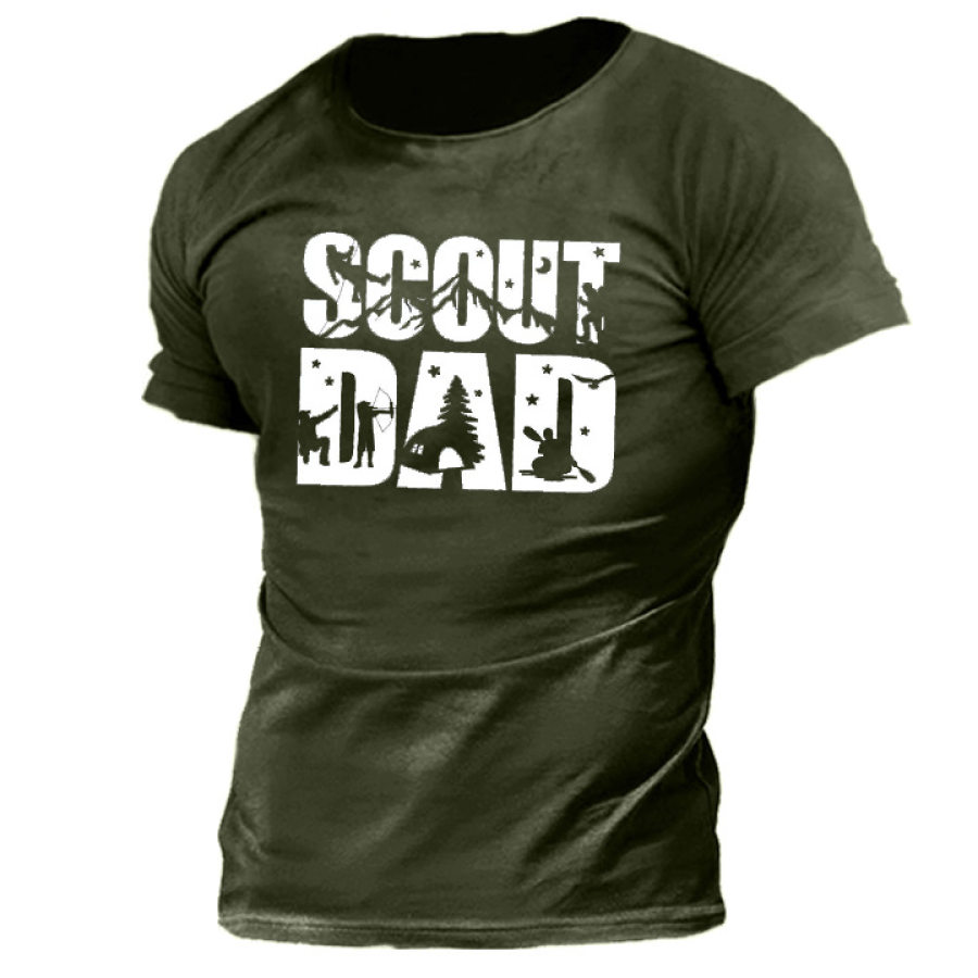 

Scout Dad Men's Hiking And Camping Cotton Outdoor T-Shirt
