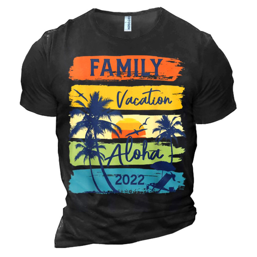 

Hawaii Family Vacation Men's Summer Holiday Style T-shirt