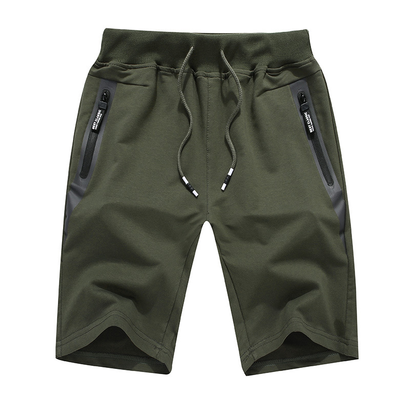 Men's Outdoor Zipper Pocket Chic Elastic Waist Tactical Casual Shorts