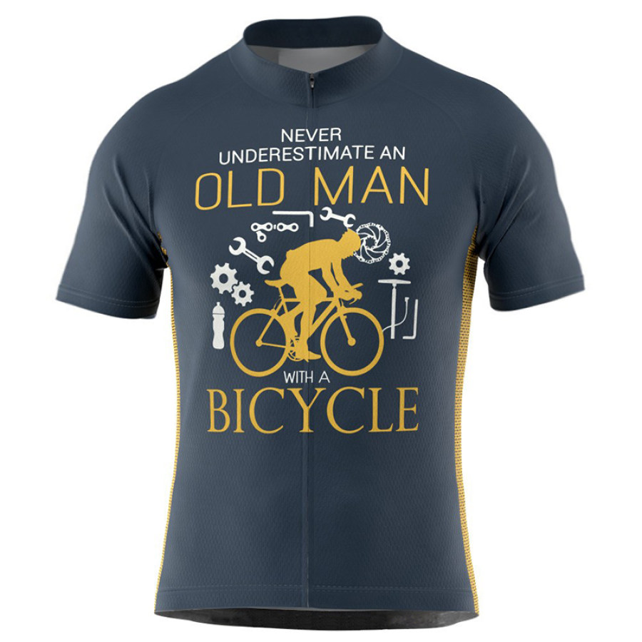

Men's Old Man Bicycle Short Sleeve Cycling Jersey