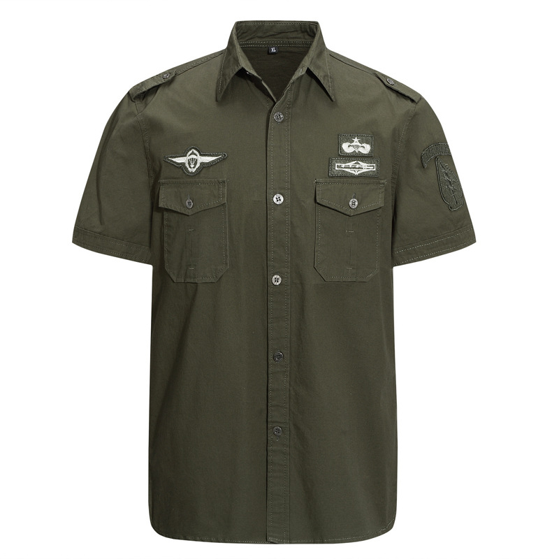 Men's Pocket Armbands Air Chic Force Military Tactical Shirt