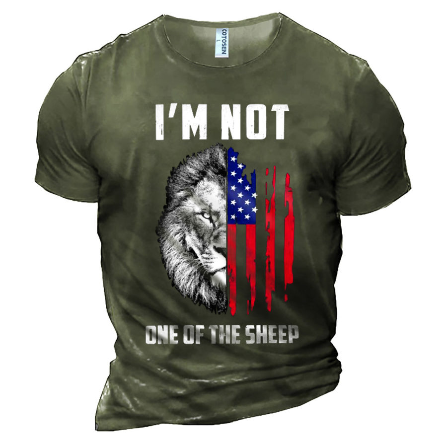 

Men's I'm Not One Of The Sheep Cotton T-Shirt