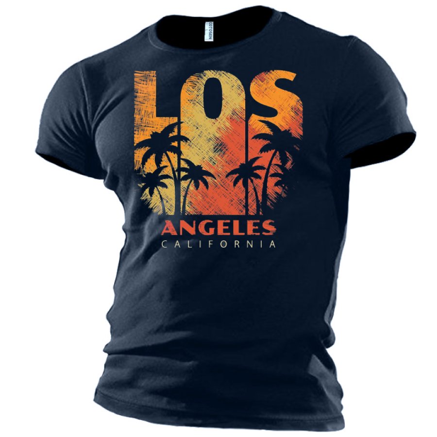 

Men's California Palms Resort Cotton Print T-Shirt