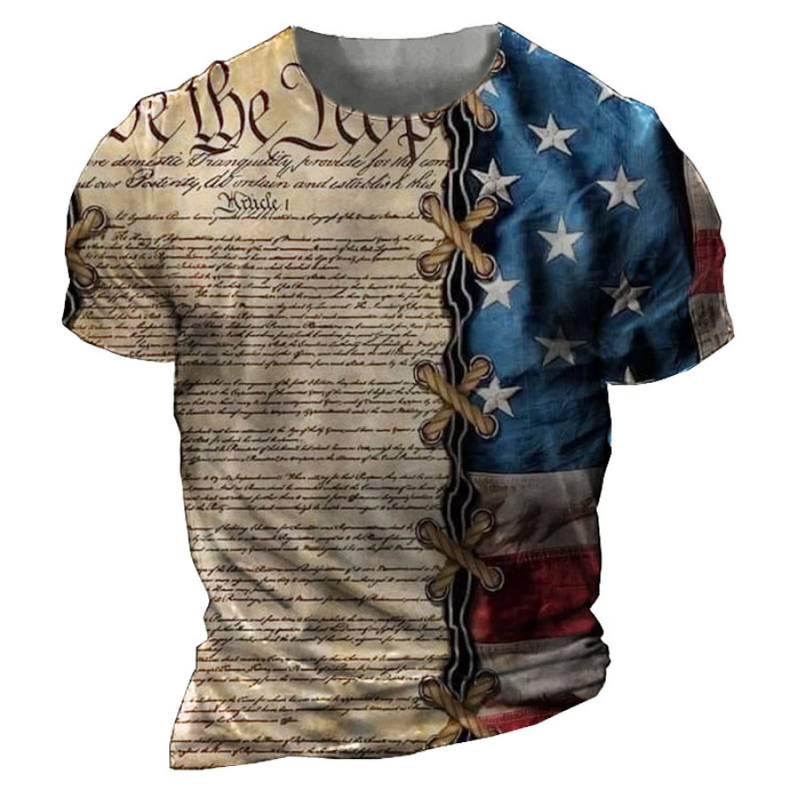 

Men's American Flag Short Sleeve T-Shirt