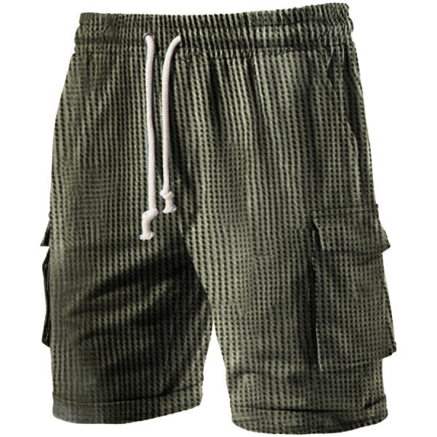 

Waffle Men's Outdoor Pocket Tactical Shorts