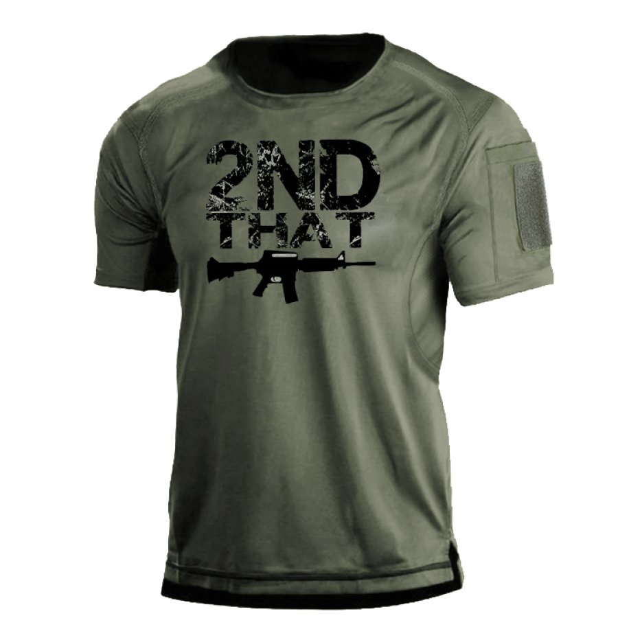 

Men's Side Pocket Velcro 1776 2nd Tactical Military T-Shirt