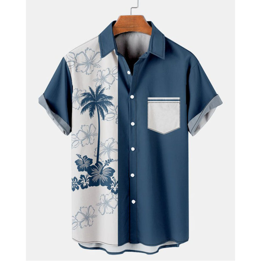 

Camisa De Manga Corta De Playa De Coco Para Hombre