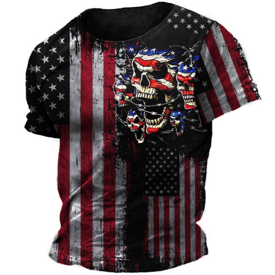 

Men's Skull Flag Short Sleeve T-Shirt