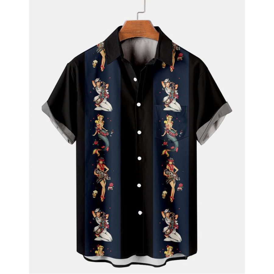 

Men's Mermaid Beach Short Sleeve Shirt