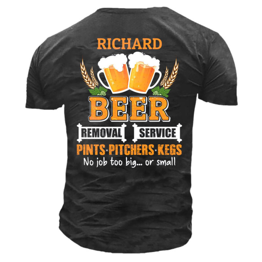 

Men's Beer Cotton Short Sleeve T-Shirt