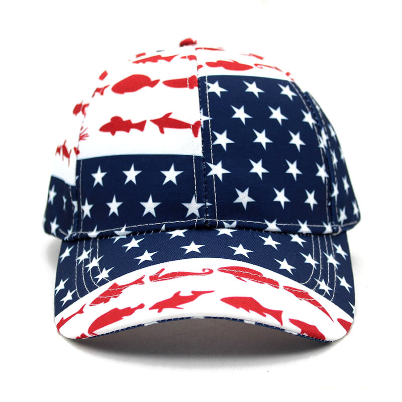 American Flag Sun Chic Hat