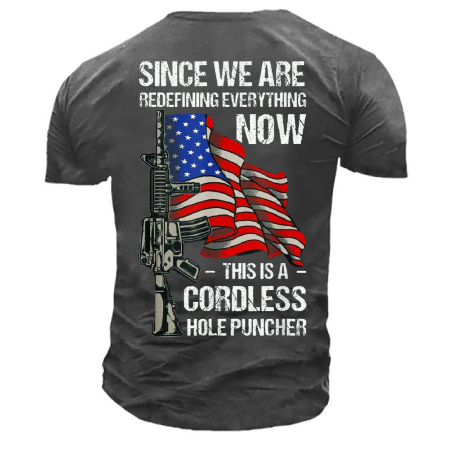 

Men's Since We Are Cordless Hole Puncher Cotton T-Shirt