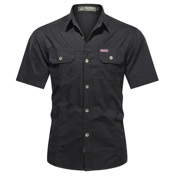 Men's Outdoor Tactical Workwear Short Sleeve Shirt - Kalesafe.com 