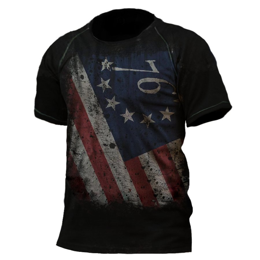 

Men's American Flag 1776 T-Shirt
