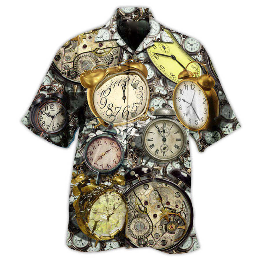 

Men's Clock Beach Short Sleeve Shirt