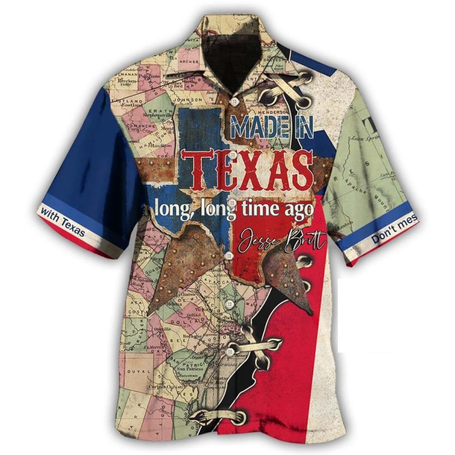 

Texas Men's Short Sleeve Beach Shirt