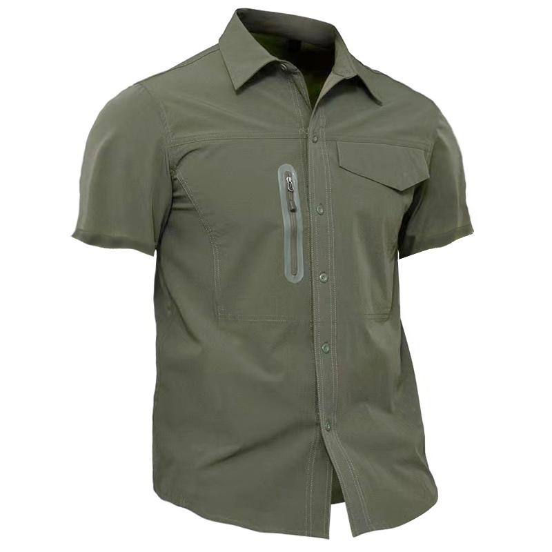 Men's Zip Pocket Tactical Shirt