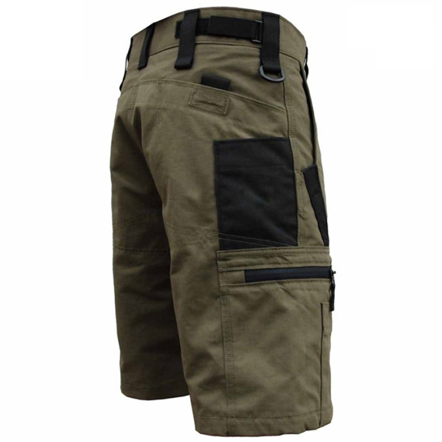 

Men's Zipper Multi-Pocket Velcro Adjustable Waist Outdoor Multifunctional Tactical Cargo Pants