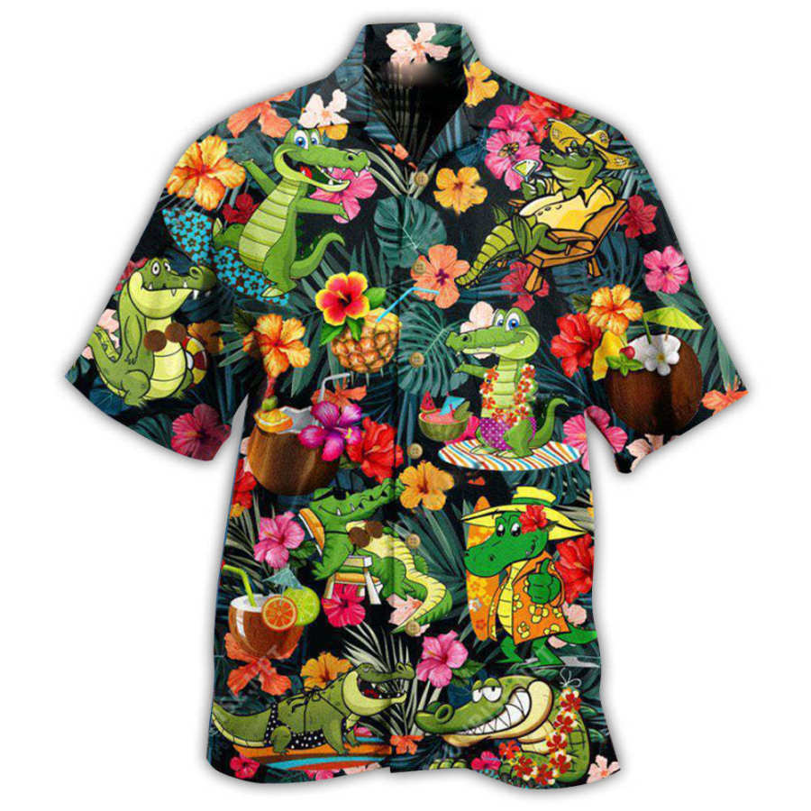 

Men's Floral Beach Short Sleeve Shirt