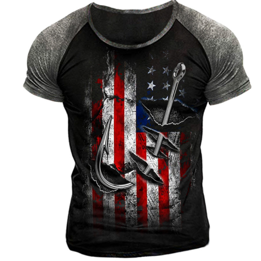 

Men's Flag Short Sleeve T-Shirt