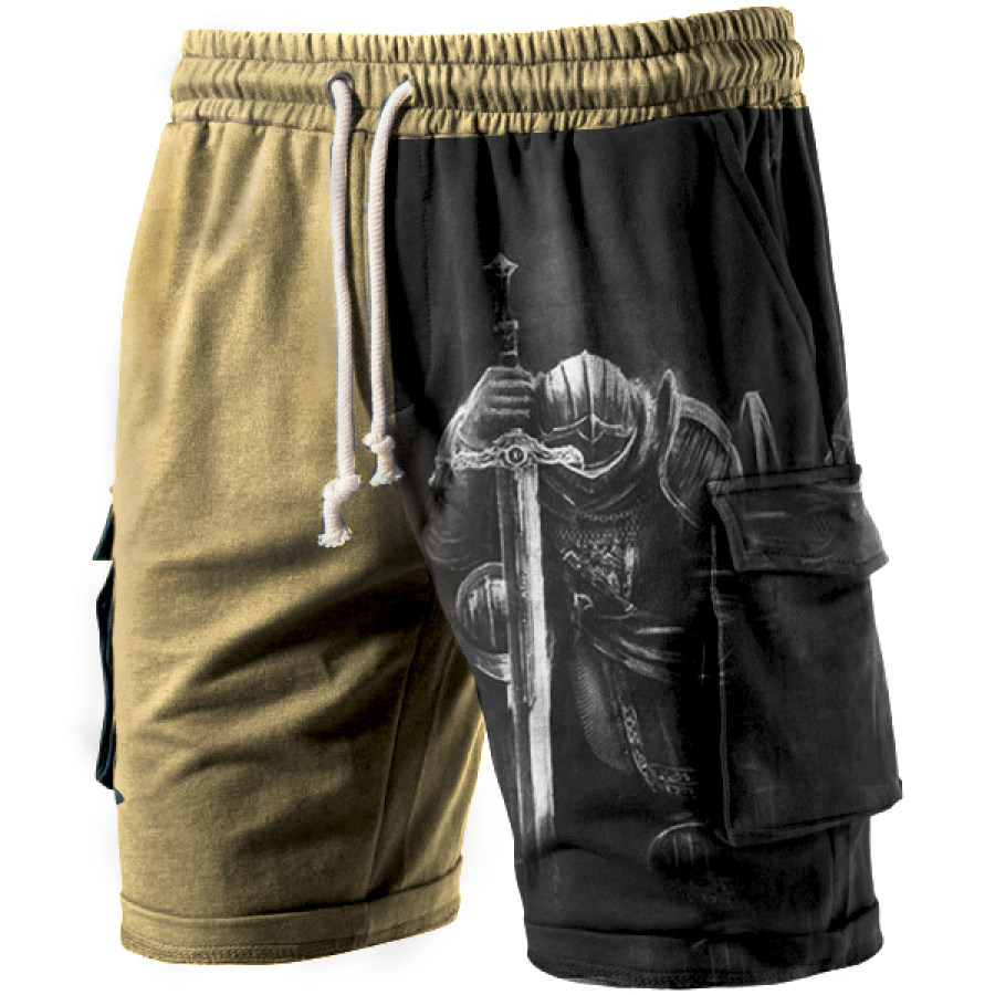 

Templar Knight Tattoo Christian Jesus Cross Men's Outdoor Pocket Sports Shorts