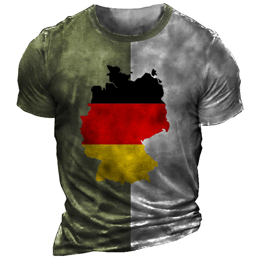 

Men's Vintage German Contrast Print T-Shirt