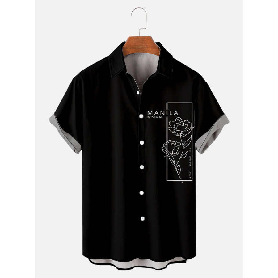 

Men's Flower Beach Short Sleeve Shirt