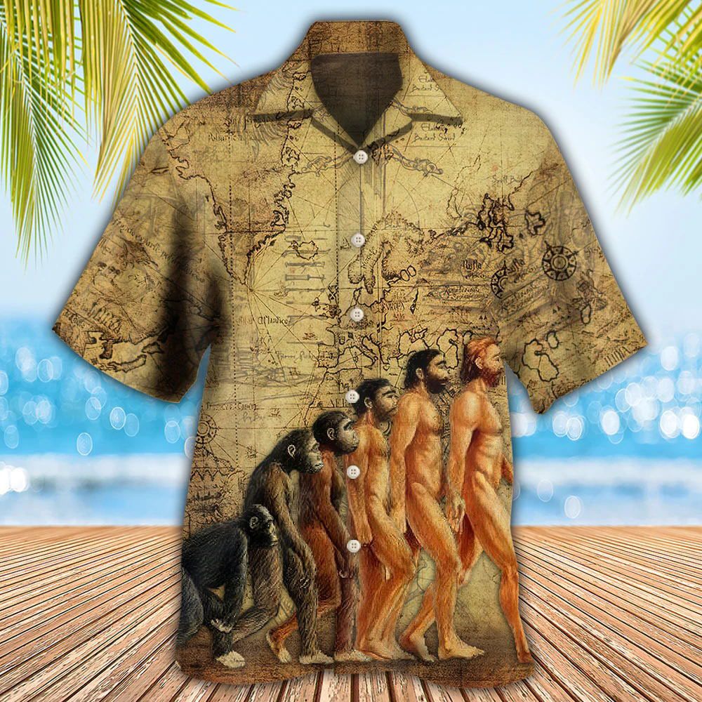 Men's Primitive Short Sleeve Chic Beach Shirt