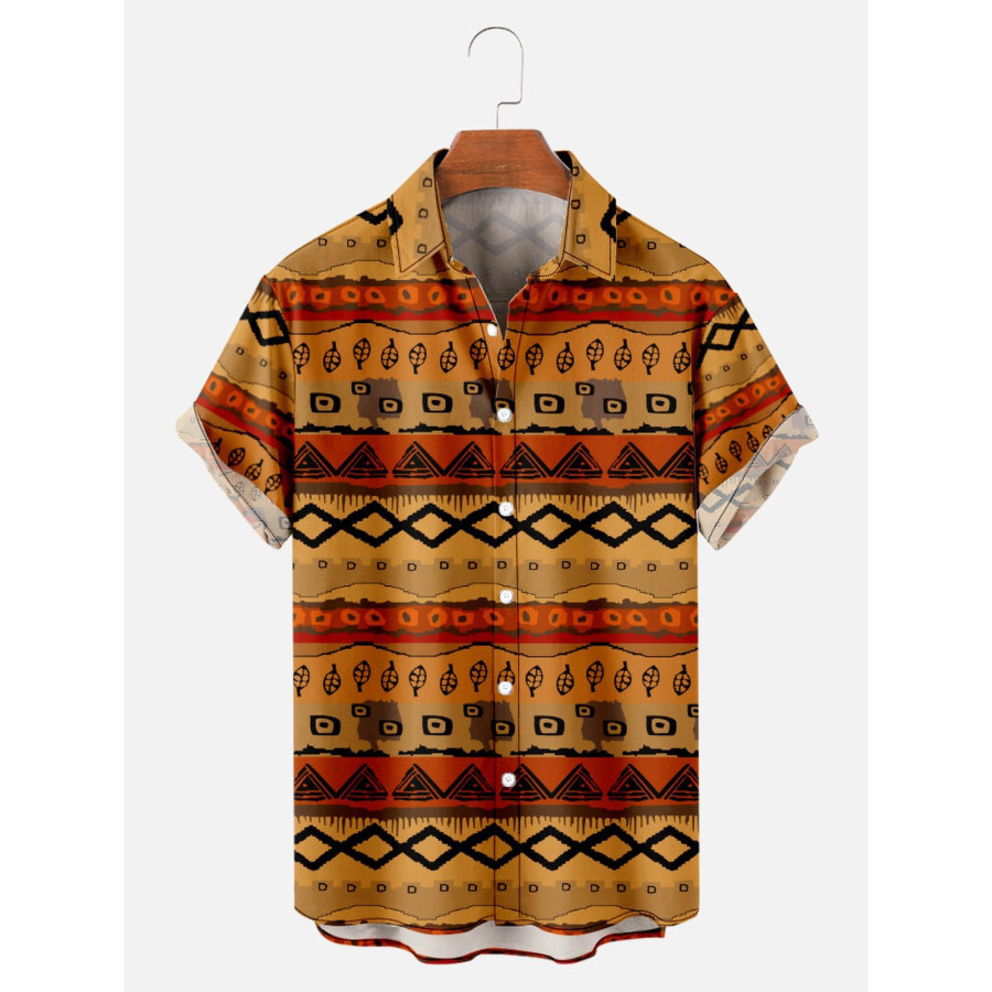 

Men's Aztec Beach Short Sleeve Shirt