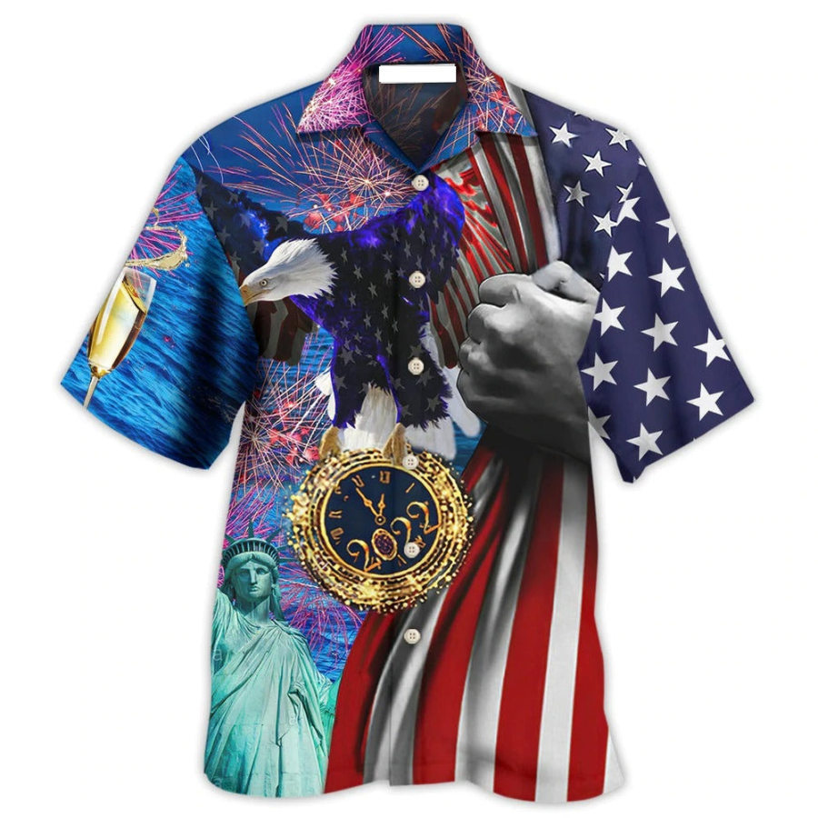 

Men's Flag Beach Short Sleeve Shirt