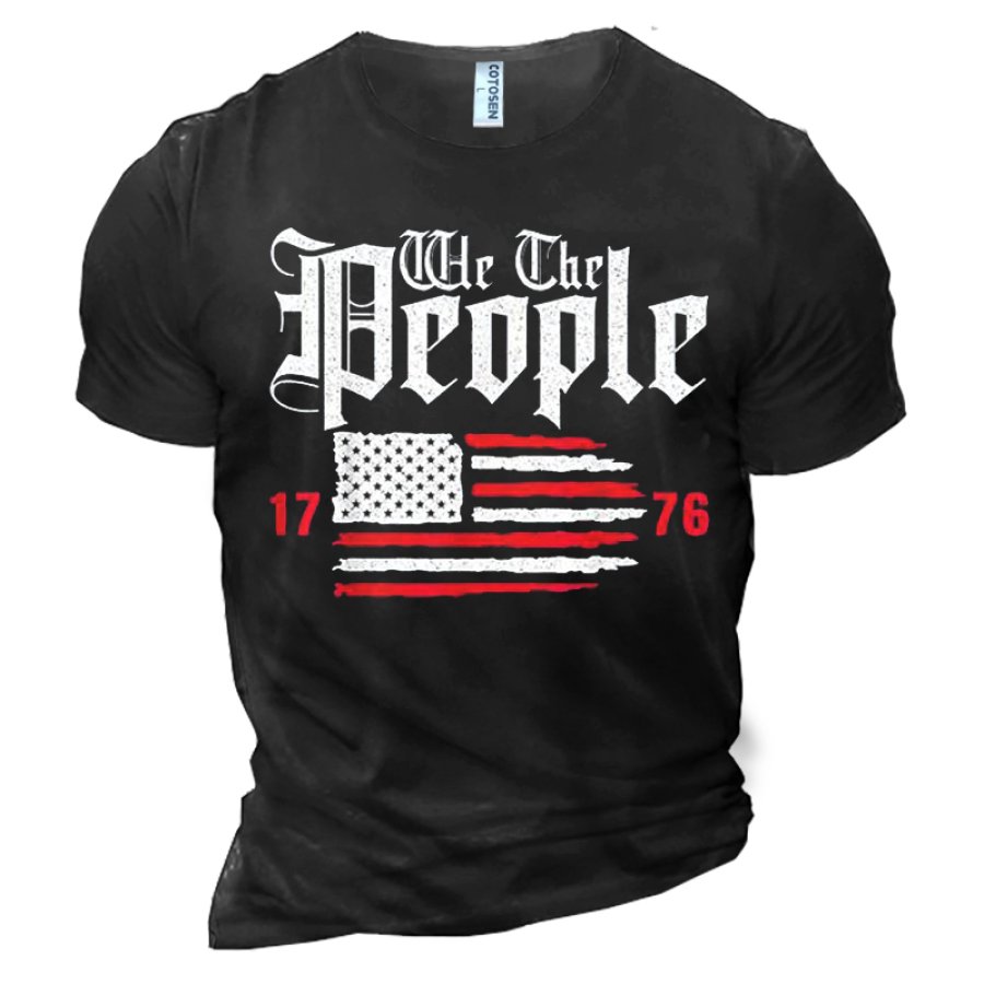 

We The People 1776 Men's Cotton T-Shirt
