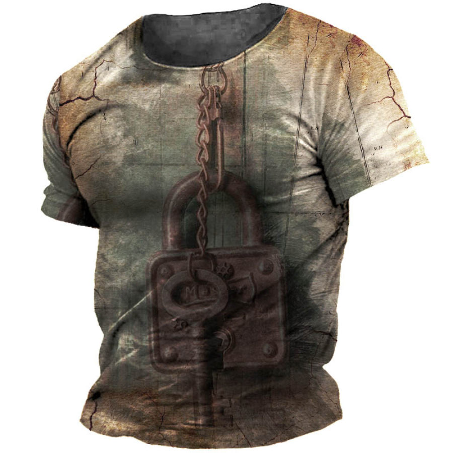 

Men's Ancient Trivial Crew Neck Short Sleeve T-Shirt
