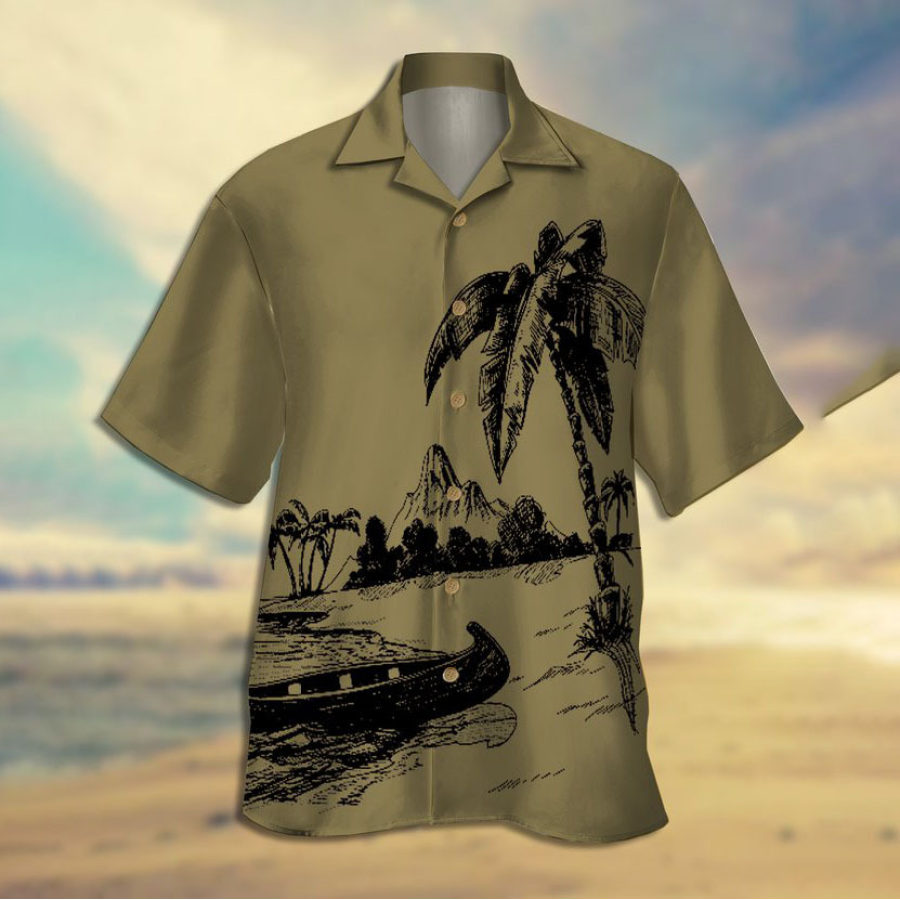 

Men's Coconut Short Sleeve Beach Shirt