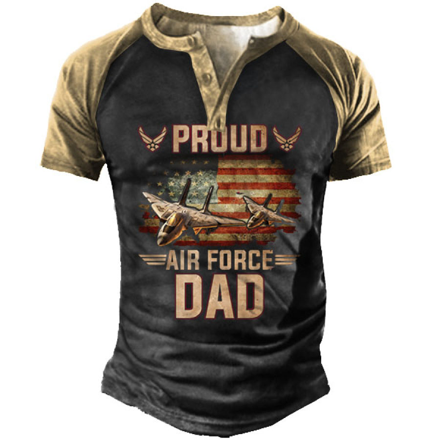 

Be Still And Know That I Am God Garden Flag Men's Henley Short Sleeve T-Shirt