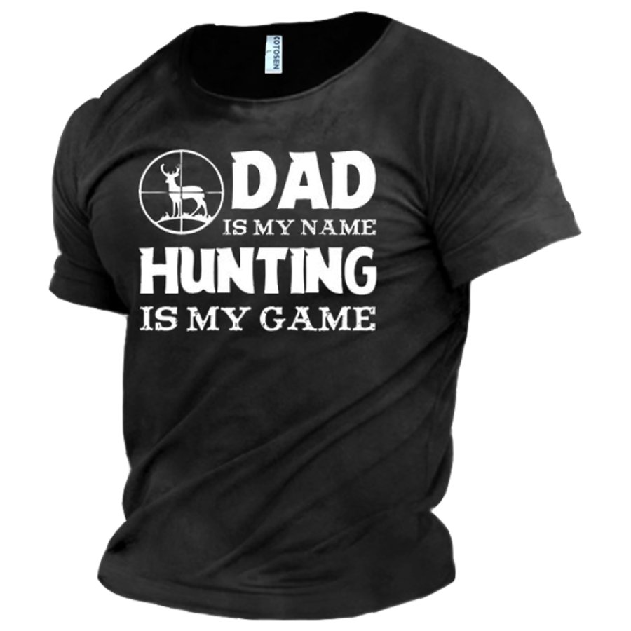 

Dad And Hunting Men's Outdoor Trip Cotton T-Shirt