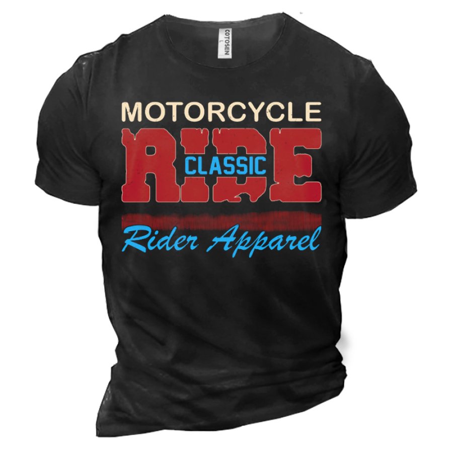 

Motorcycly Classic Ride Men's Road Trip Cotton T-Shirt