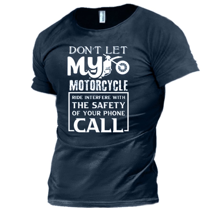

Men's Motorcycle Road Trip Cotton T-Shirt