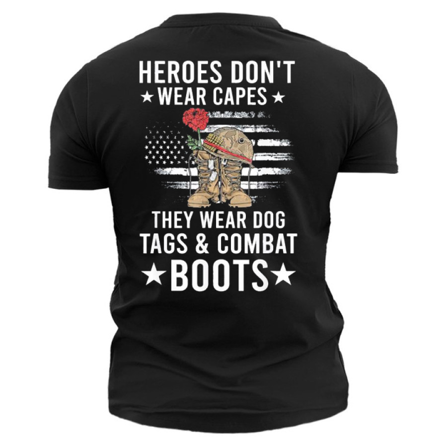 

Heroes Dont Wear Capes Men's Short Sleeve T-Shirt