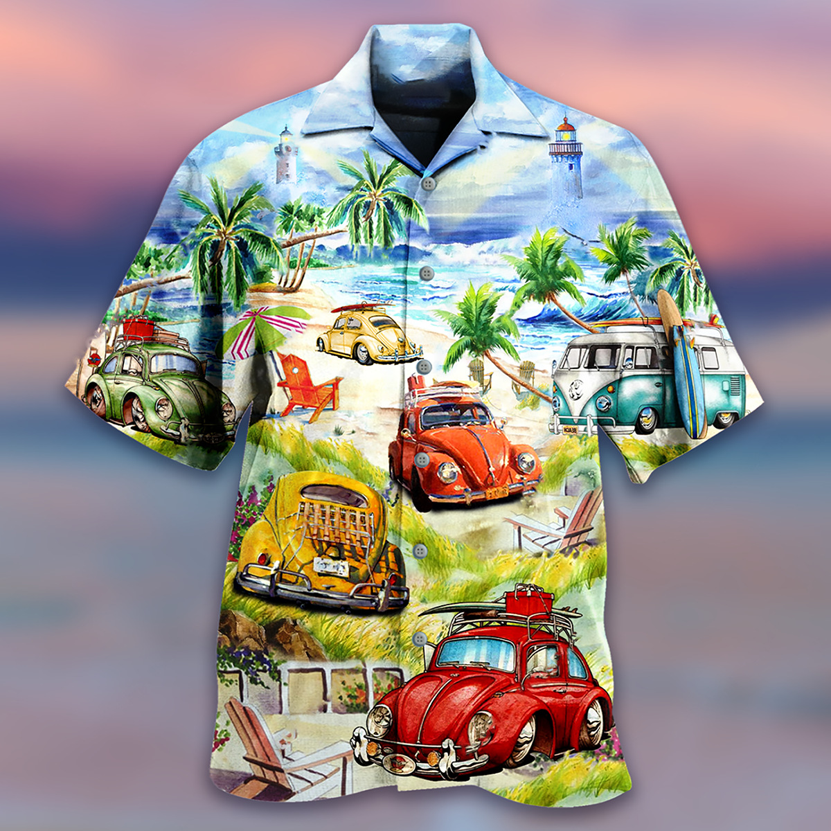 Men's Coconut Beach Short Sleeve Chic T-shirt