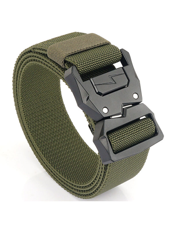 Lightning Tactical Buckle Men's Elastic Belt