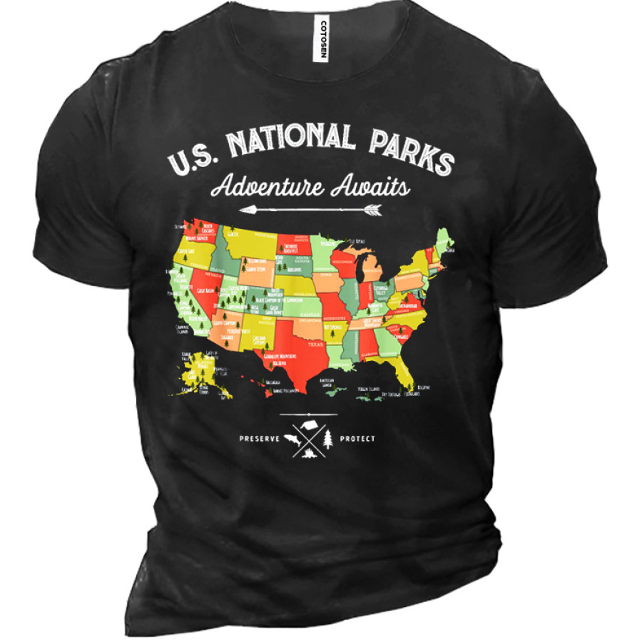 

USA National Parks Men's Short Sleeve T-Shirt