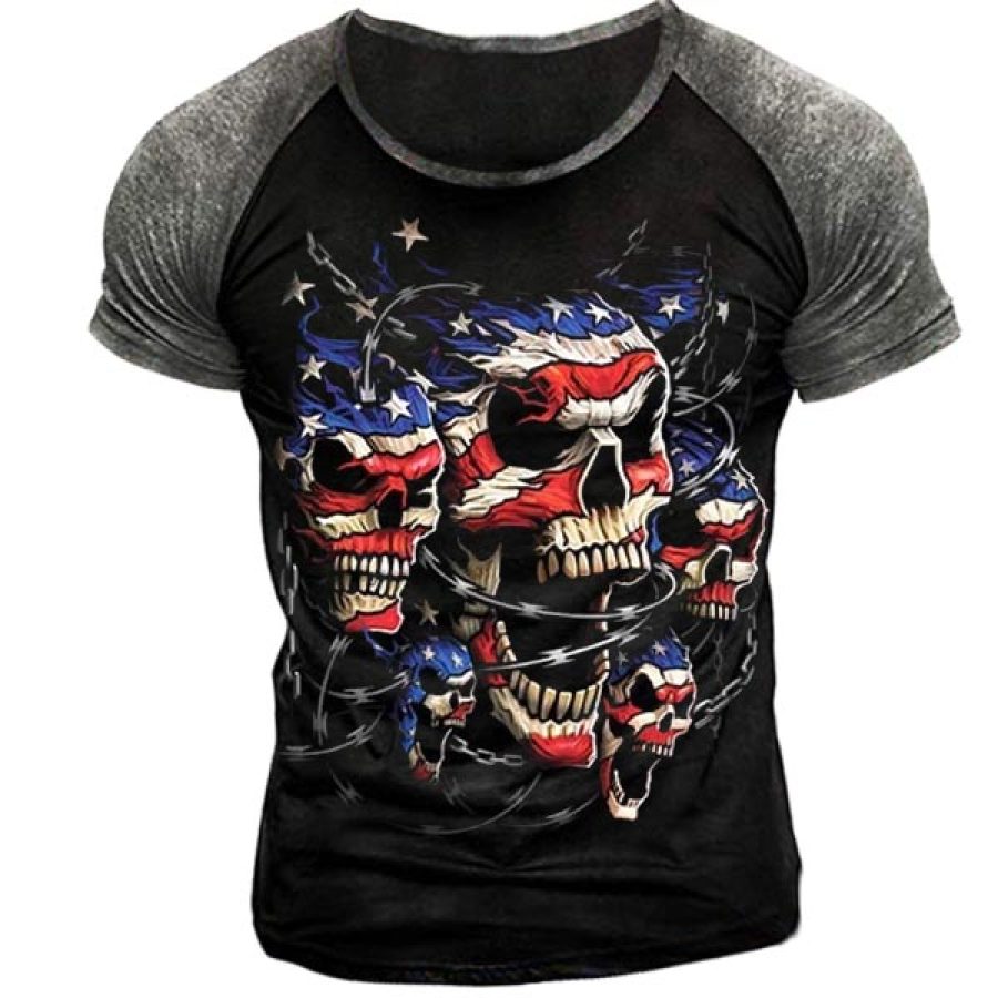 

Men's Skull Flag Short Sleeve T-Shirt