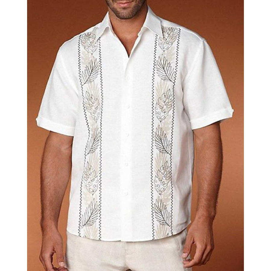 

Men's Resort Beach Print Shirt