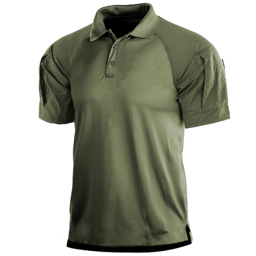 

Men's Outdoor Tactical Pocket Polo Neck T-Shirt