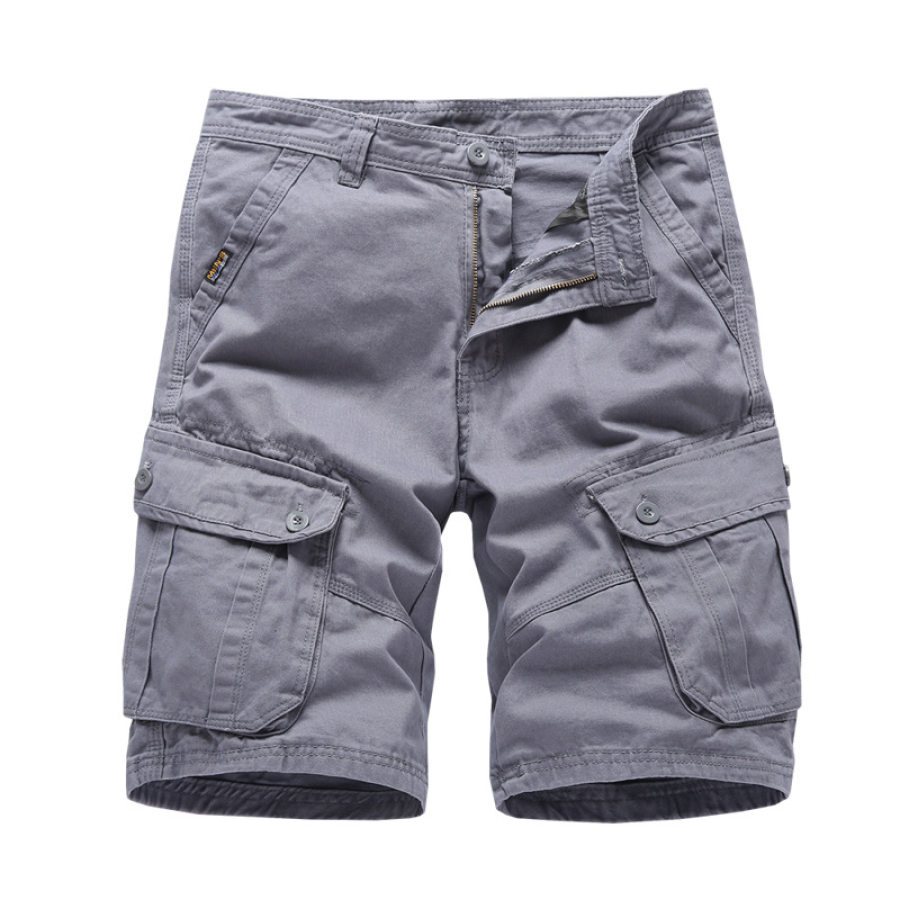 

Men's Cotton Multi-pocket Cargo Shorts